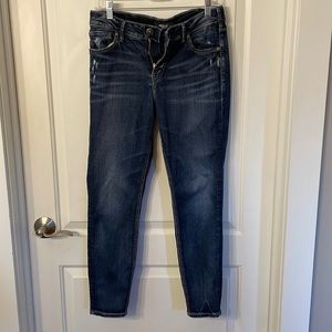 Women’s Silver Avery Ankle Skinny Size 30/27